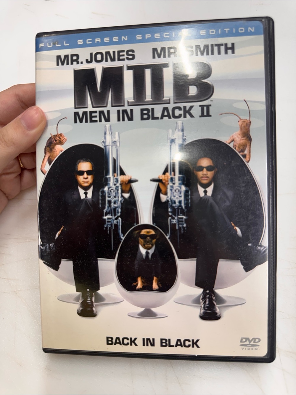 MIB Men In Black II - DVD Movie Back In Black Will Smith Tommy Lee Jones Tested